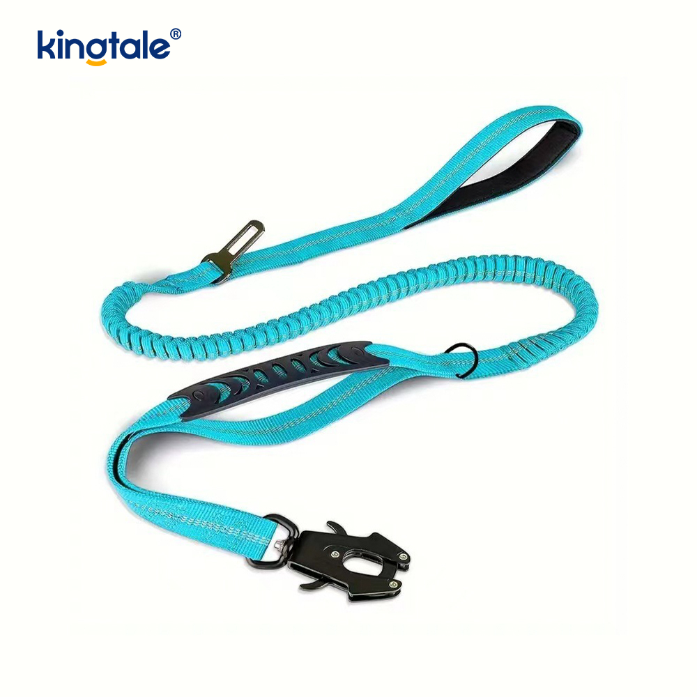 4 In 1 Heavy Duty Dog Lead na May Car Seat Belt At Soft Padded Handle