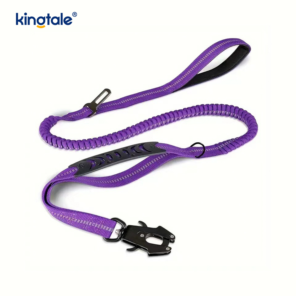 4 In 1 Heavy Duty Dog Lead na May Car Seat Belt At Soft Padded Handle