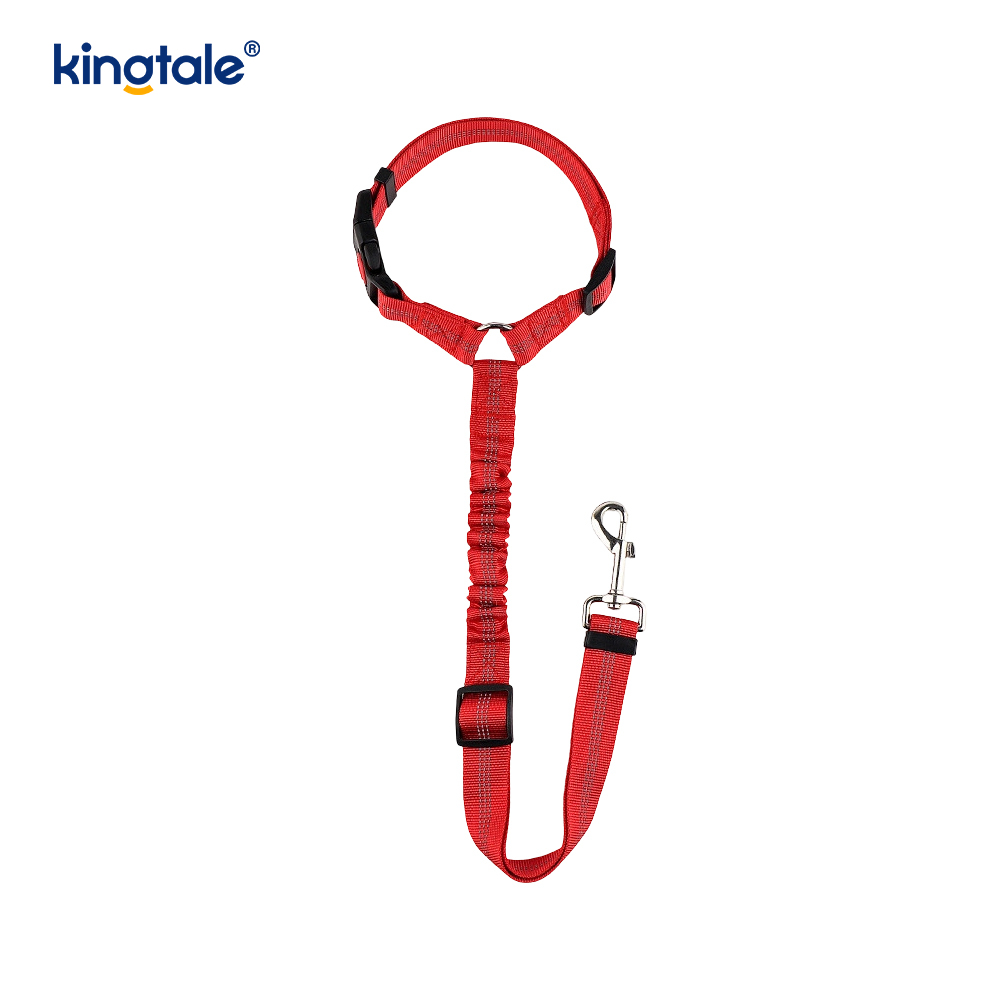 Matibay na Polyester Reflective Pet Car Seat Belt Leash Anti-Rush Anti-Rush