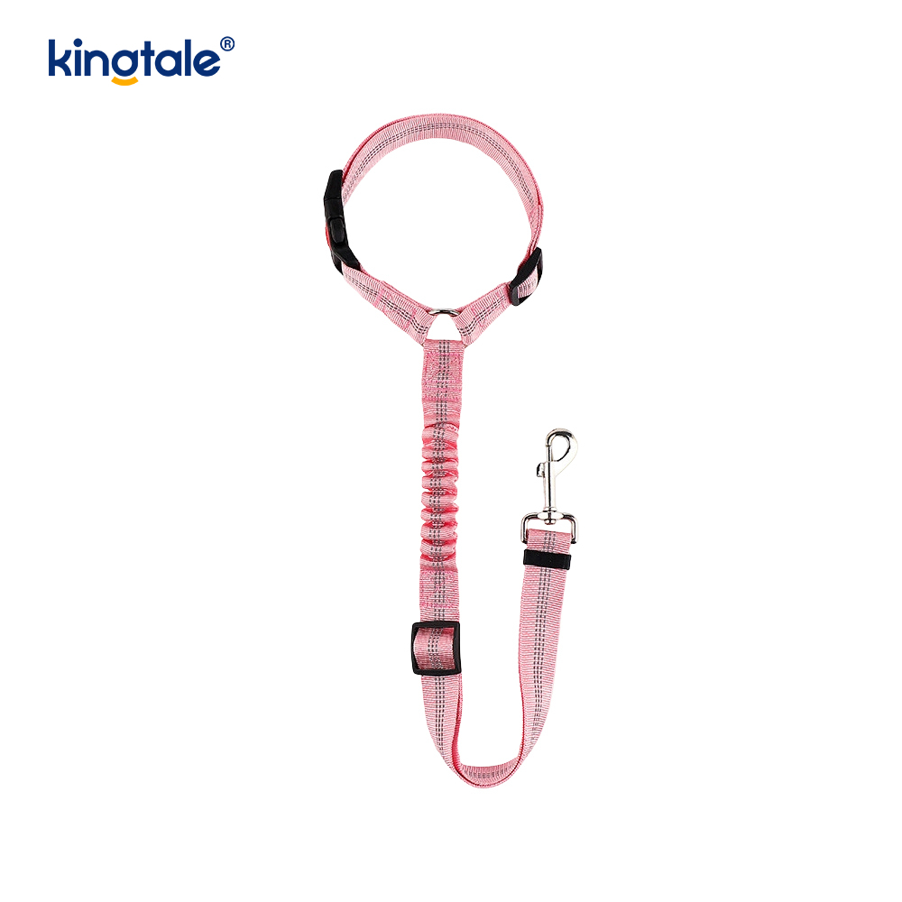 Matibay na Polyester Reflective Pet Car Seat Belt Leash Anti-Rush Anti-Rush