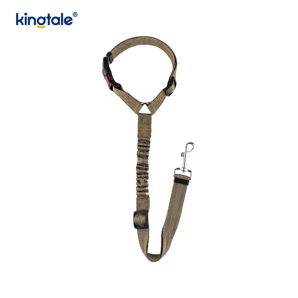 Matibay na Polyester Reflective Pet Car Seat Belt Leash Anti-Rush Anti-Rush