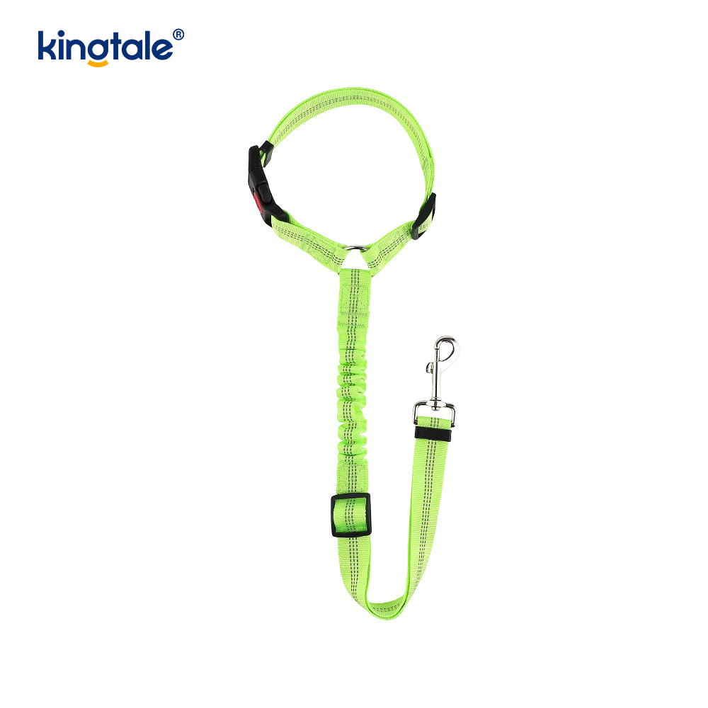 Matibay na Polyester Reflective Pet Car Seat Belt Leash Anti-Rush Anti-Rush
