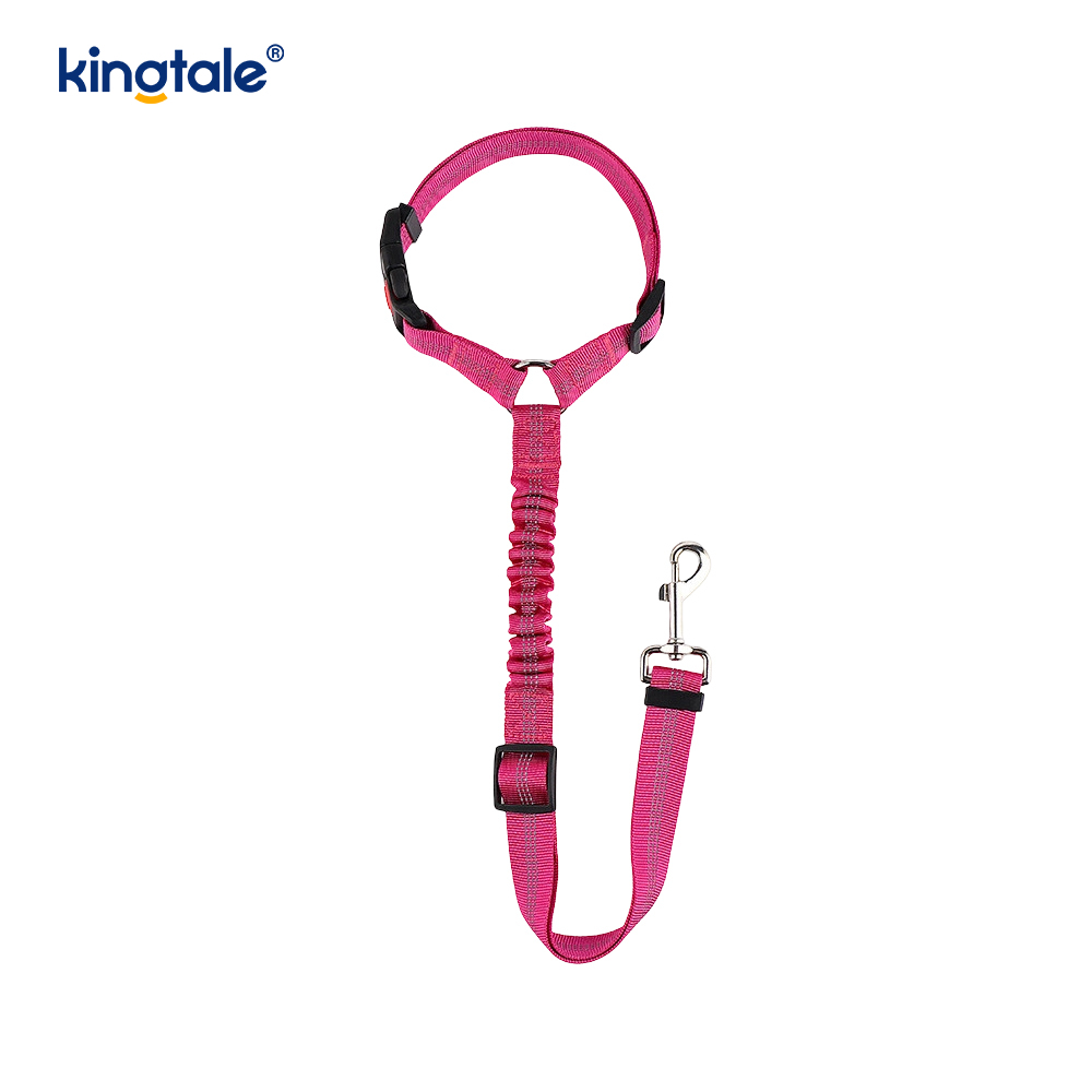 Matibay na Polyester Reflective Pet Car Seat Belt Leash Anti-Rush Anti-Rush