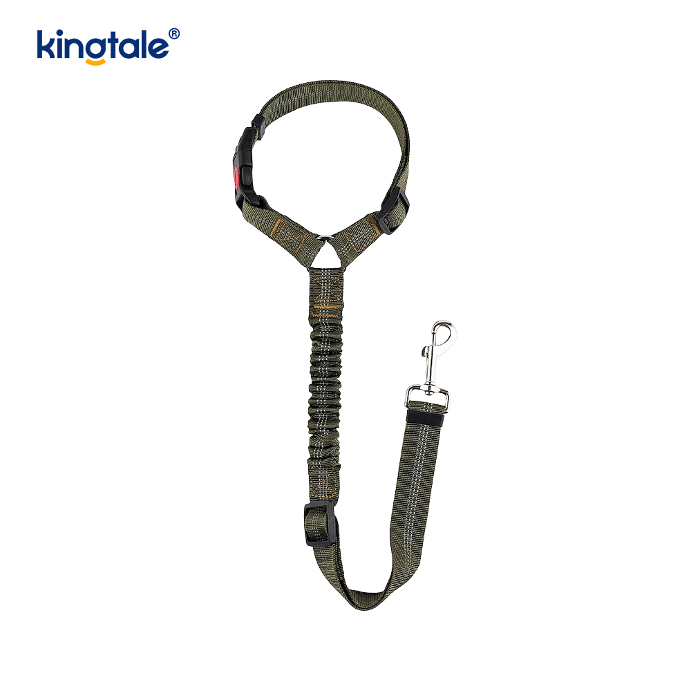 Matibay na Polyester Reflective Pet Car Seat Belt Leash Anti-Rush Anti-Rush