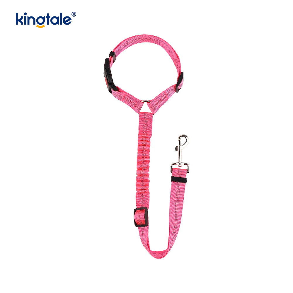 Matibay na Polyester Reflective Pet Car Seat Belt Leash Anti-Rush Anti-Rush