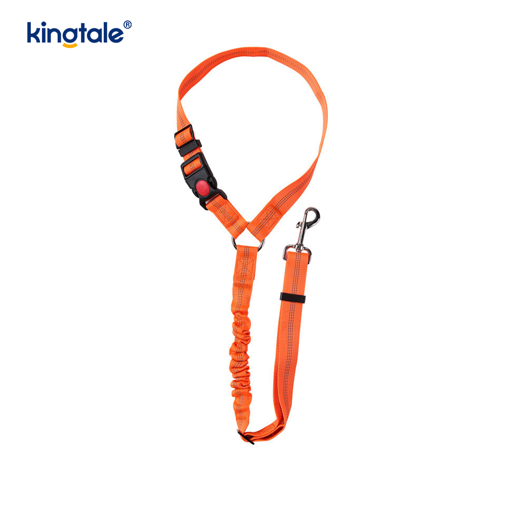 Matibay na Polyester Reflective Pet Car Seat Belt Leash Anti-Rush Anti-Rush