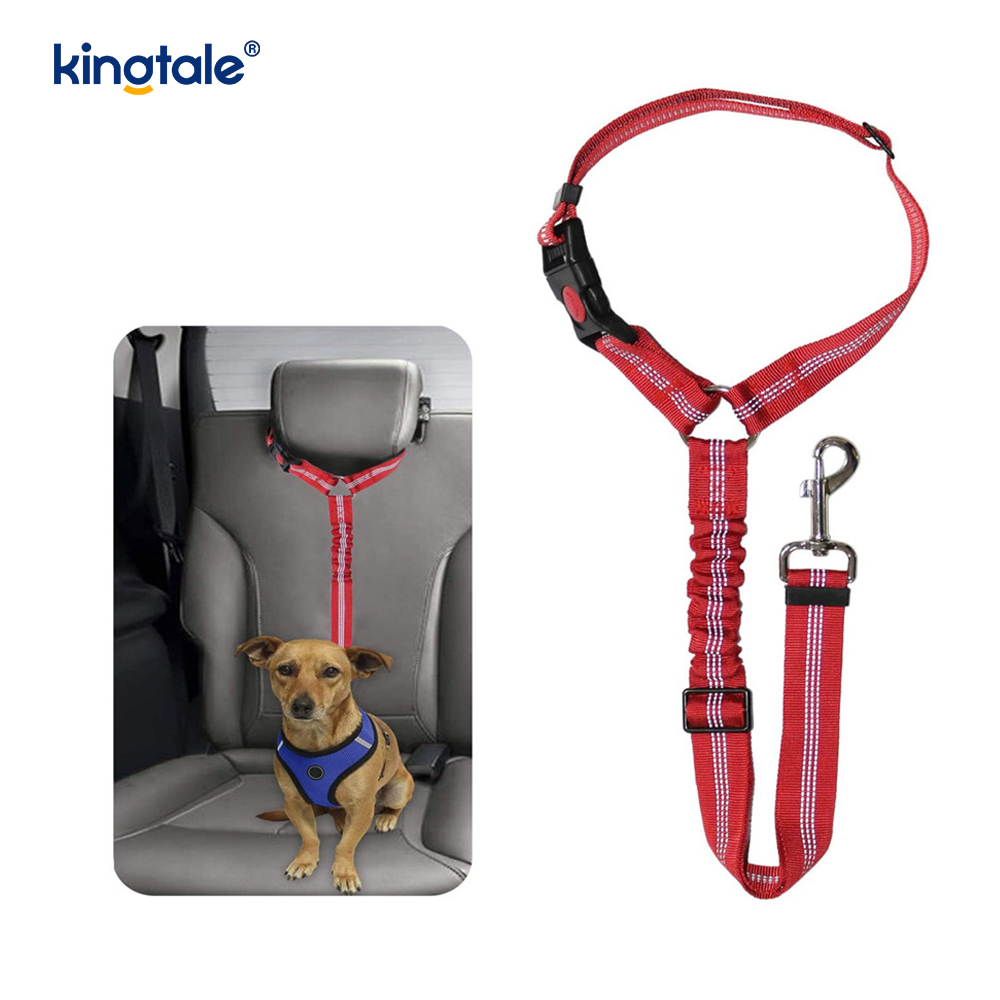 Matibay na Polyester Reflective Pet Car Seat Belt Leash Anti-Rush Anti-Rush