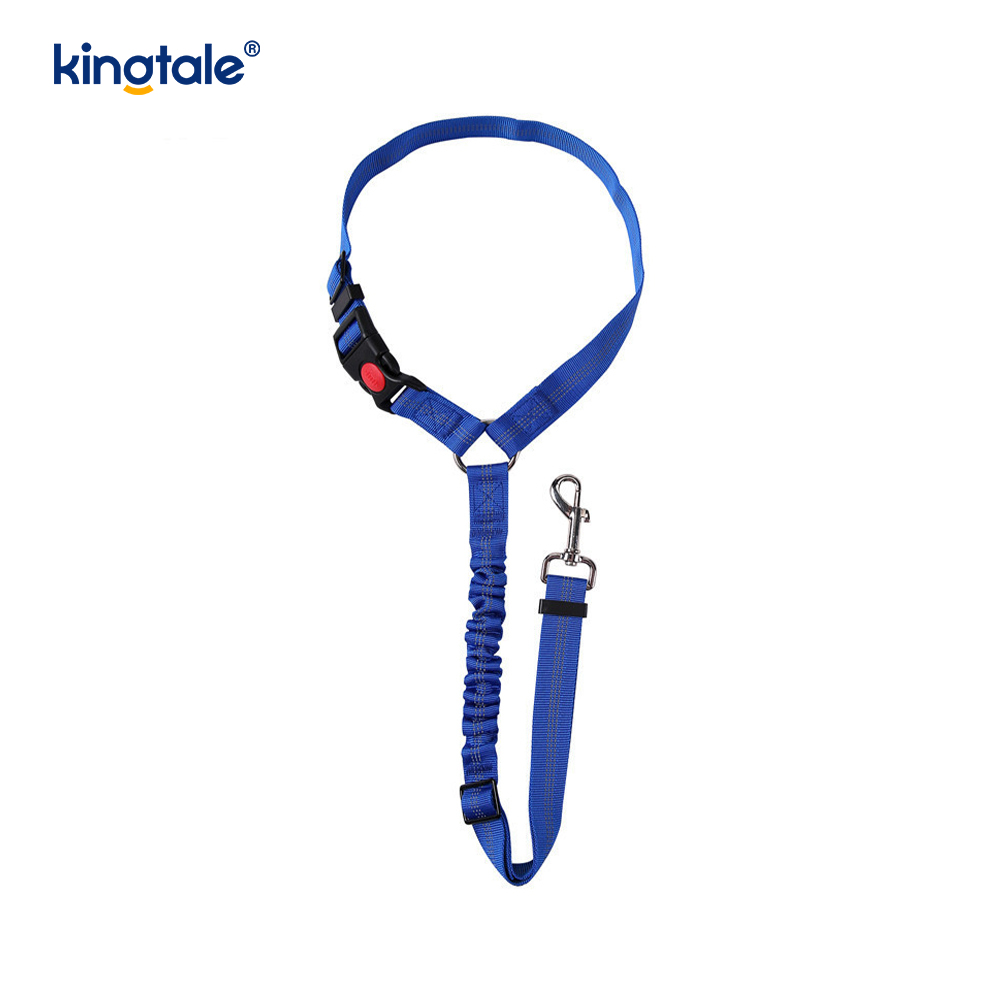 Matibay na Polyester Reflective Pet Car Seat Belt Leash Anti-Rush Anti-Rush