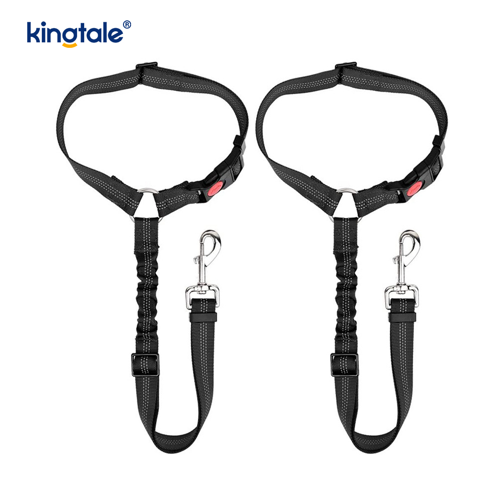Matibay na Polyester Reflective Pet Car Seat Belt Leash Anti-Rush Anti-Rush