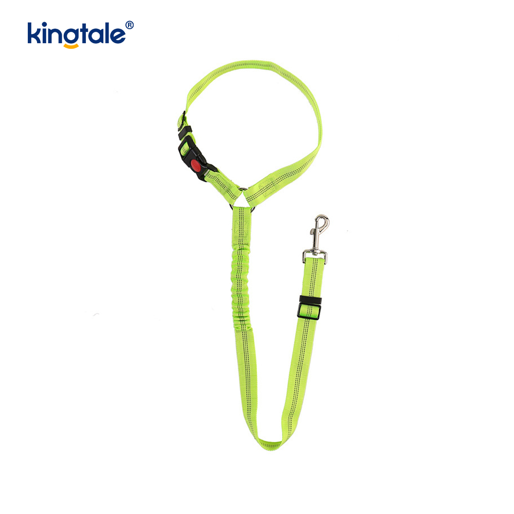 Matibay na Polyester Reflective Pet Car Seat Belt Leash Anti-Rush Anti-Rush