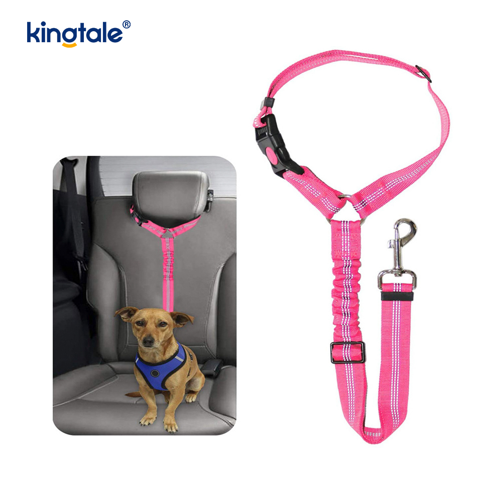 Matibay na Polyester Reflective Pet Car Seat Belt Leash Anti-Rush Anti-Rush