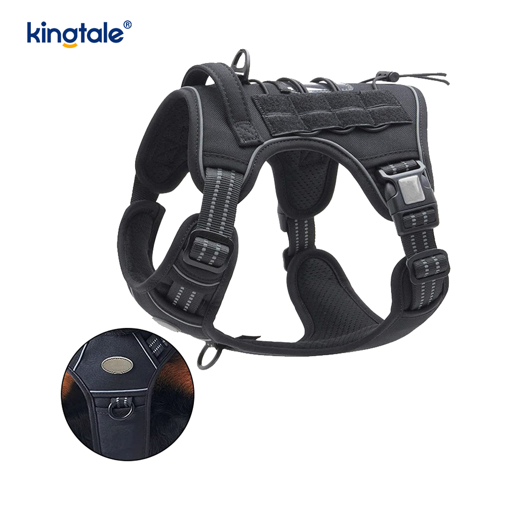 Solid Walang Pull Nylon Heavy Duty Dog Belt Vest Training harnesses Chest
