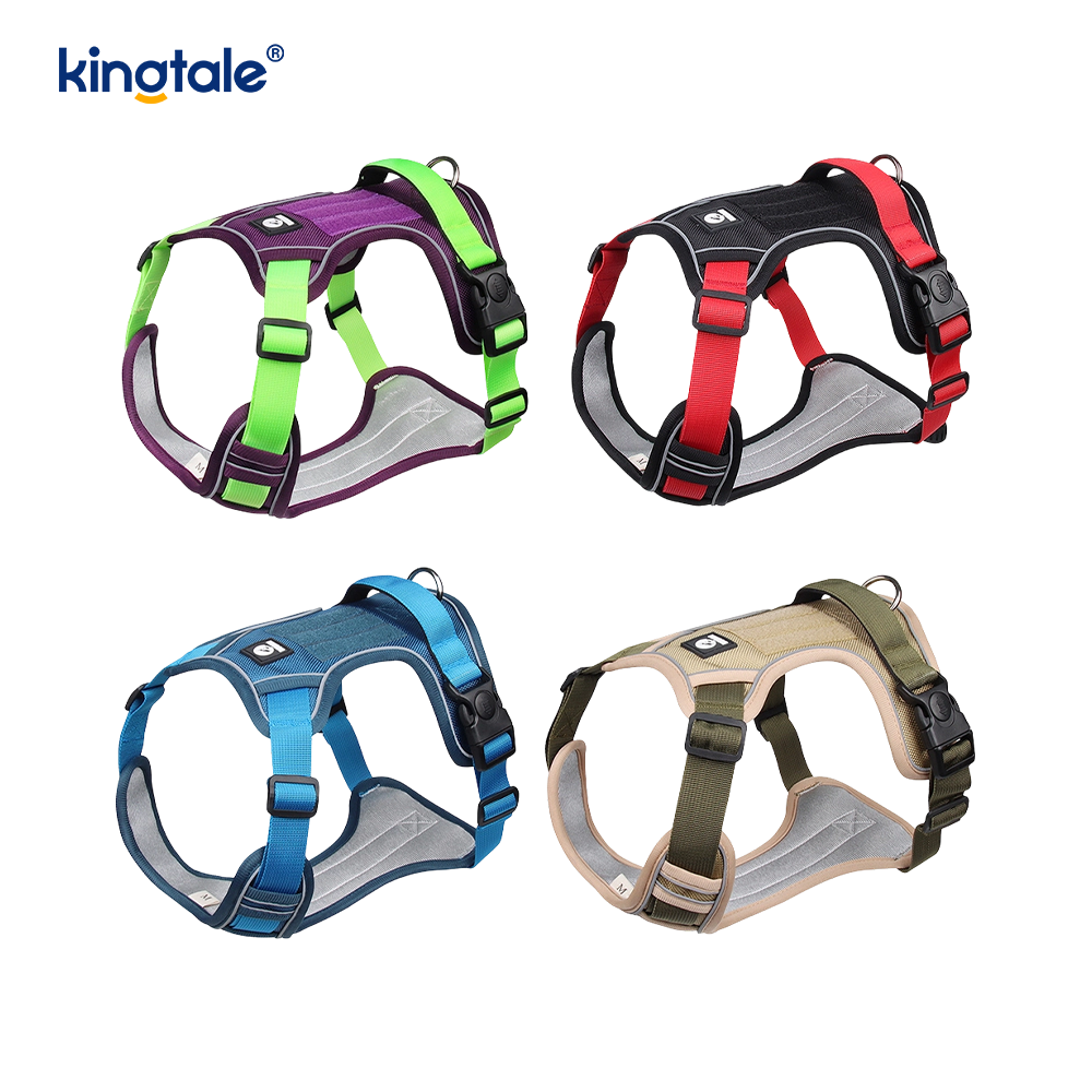 Nylon Rivet Reflective Adjustable Breathable Sport Dog Pet Harness
