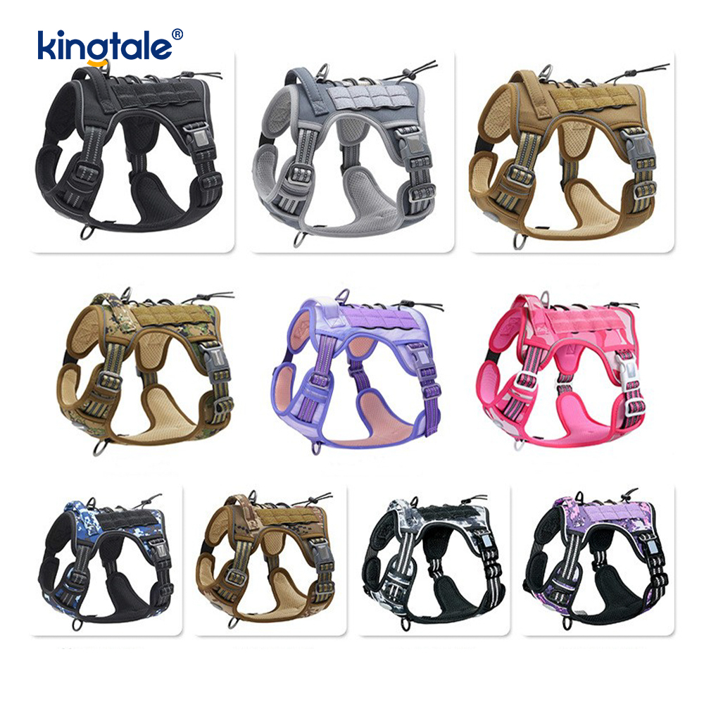 Solid Walang Pull Nylon Heavy Duty Dog Belt Vest Training harnesses Chest