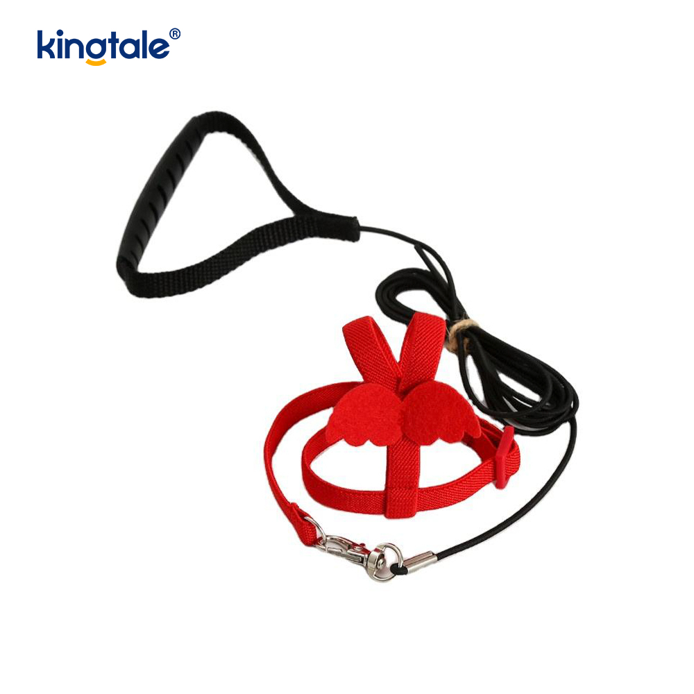 Customized Adjustable Flying Rope Peony Parrot Harness at Leash Set
