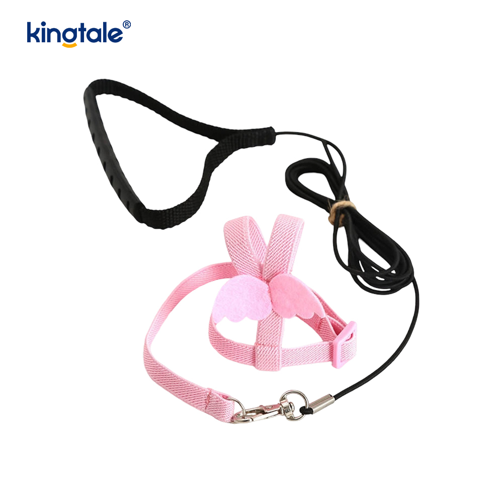 Customized Adjustable Flying Rope Peony Parrot Harness at Leash Set
