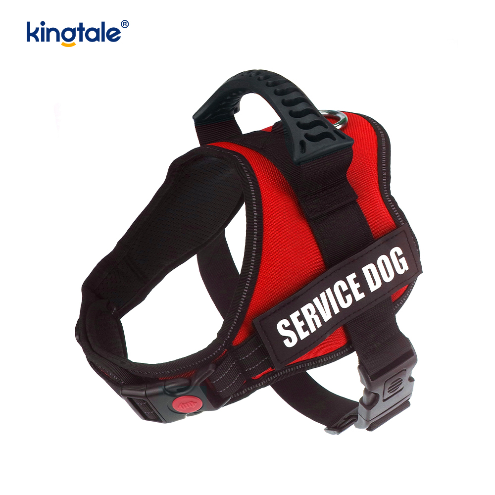 Walang Pull Reflective Designer Dog Harness Solid Nylon Rope Dog Leash
