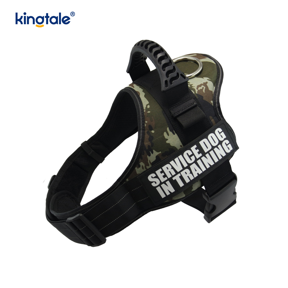 Walang Pull Reflective Designer Dog Harness Solid Nylon Rope Dog Leash