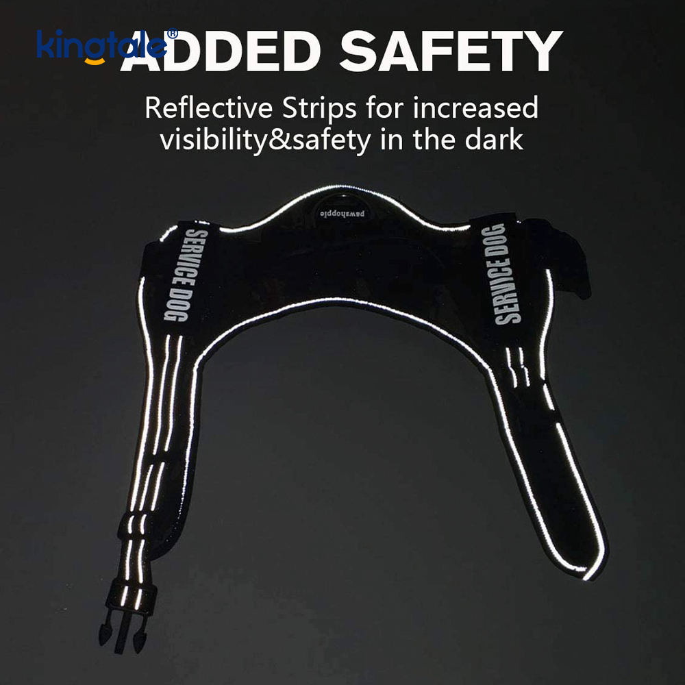 Walang Pull Reflective Designer Dog Harness Solid Nylon Rope Dog Leash