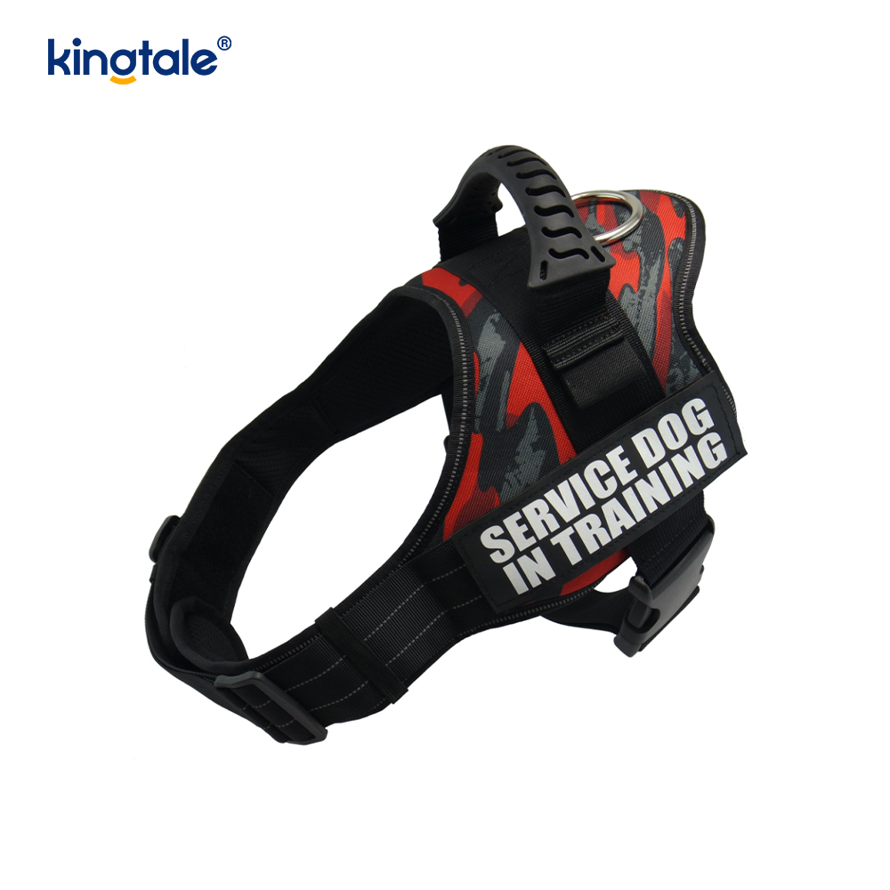 Walang Pull Reflective Designer Dog Harness Solid Nylon Rope Dog Leash