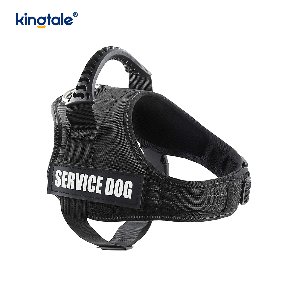 Walang Pull Reflective Designer Dog Harness Solid Nylon Rope Dog Leash