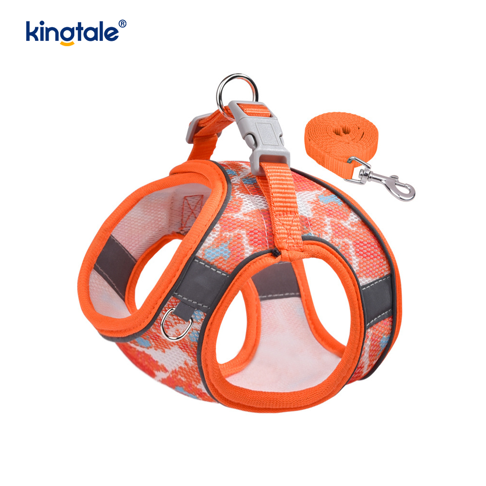 Vest-Style Fashion Padded Pet Harness Dog Reflective Anti-Shock Leash