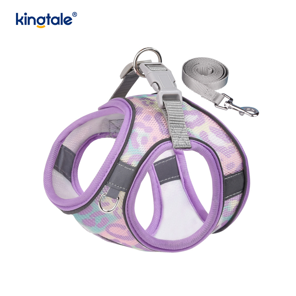 Vest-Style Fashion Padded Pet Harness Dog Reflective Anti-Shock Leash