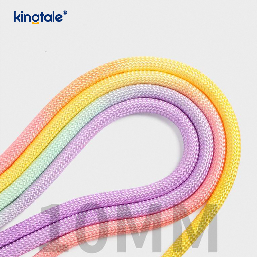 Walang Pull Durable Adjustable Nylon Double Handle Colorful Dog Slip Leash