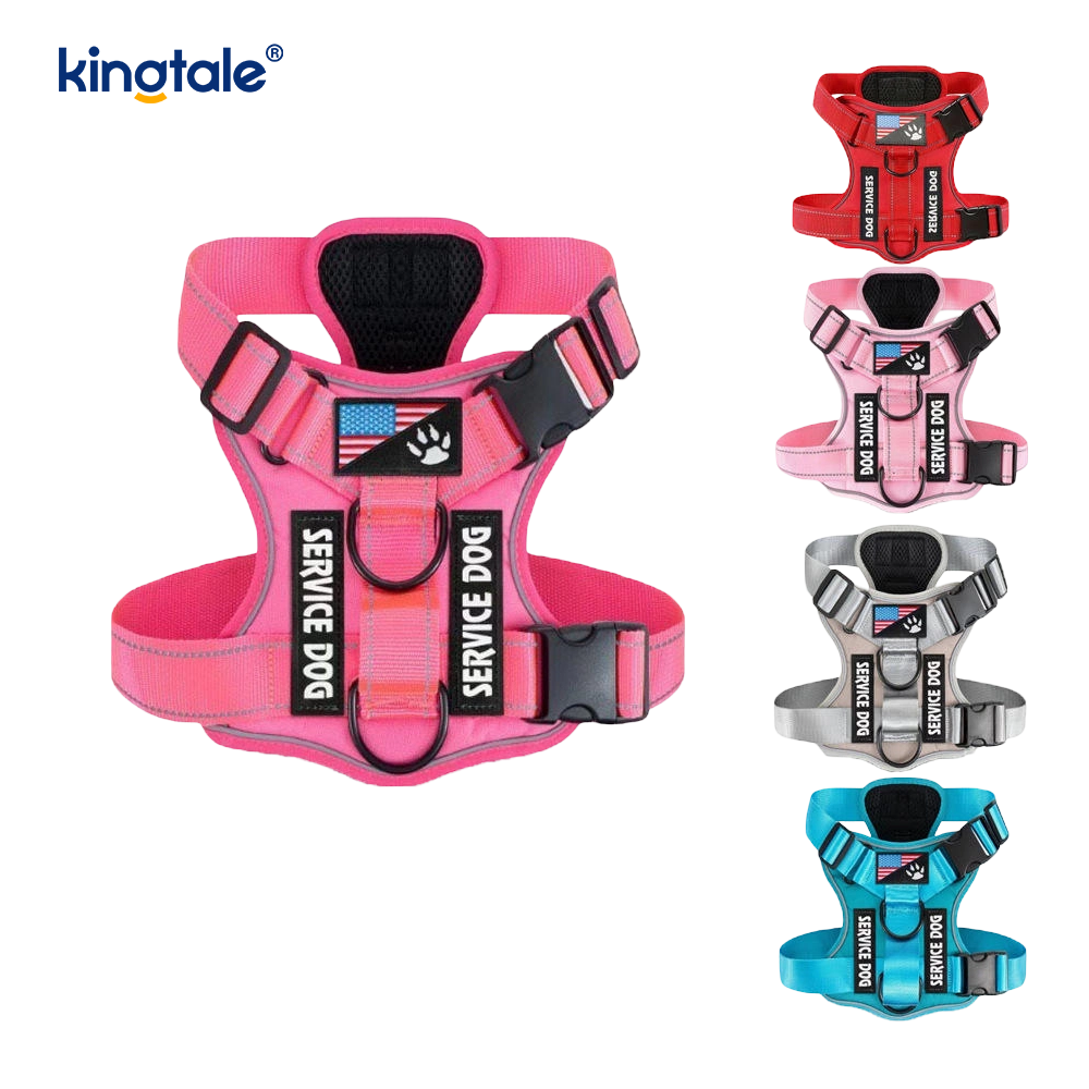 No-Pull Reflective Tactical Heavy Duty Tactical Dog Harness Para sa Malaking Aso