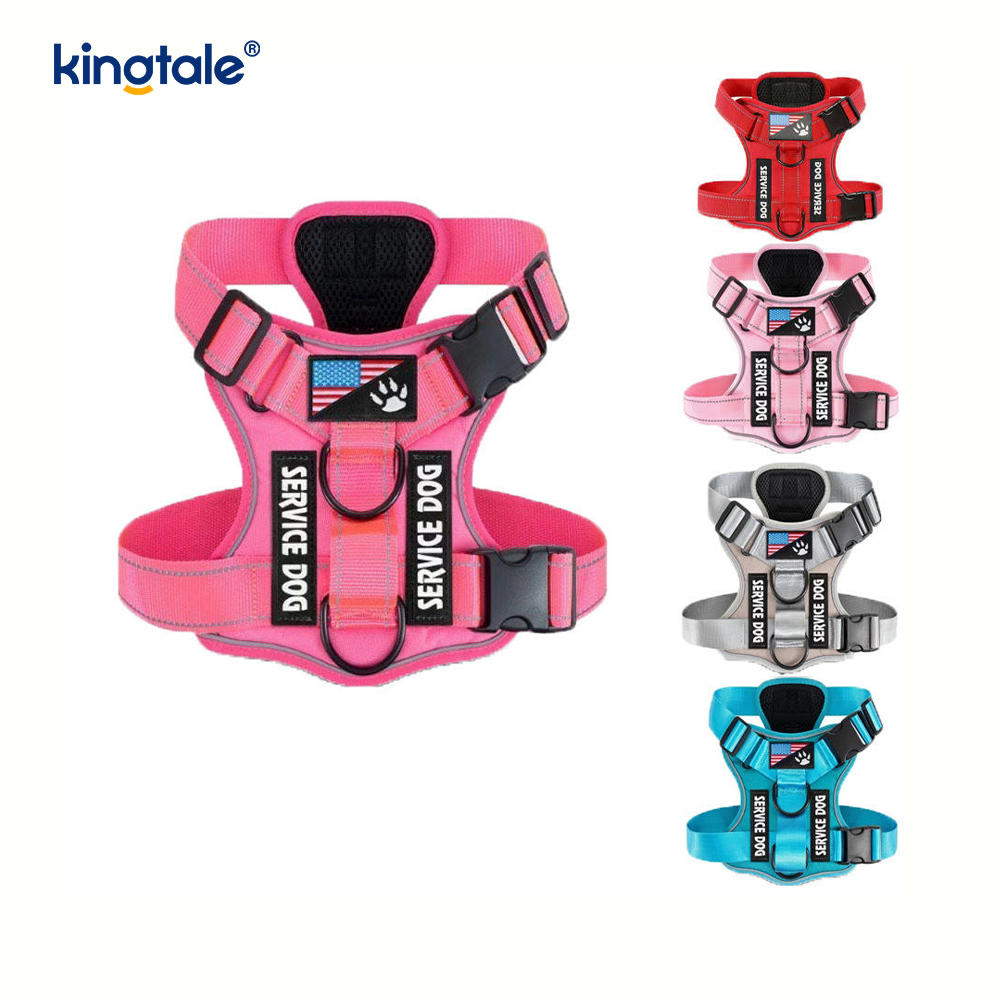 No-Pull Reflective Tactical Heavy Duty Tactical Dog Harness Para sa Malaking Aso