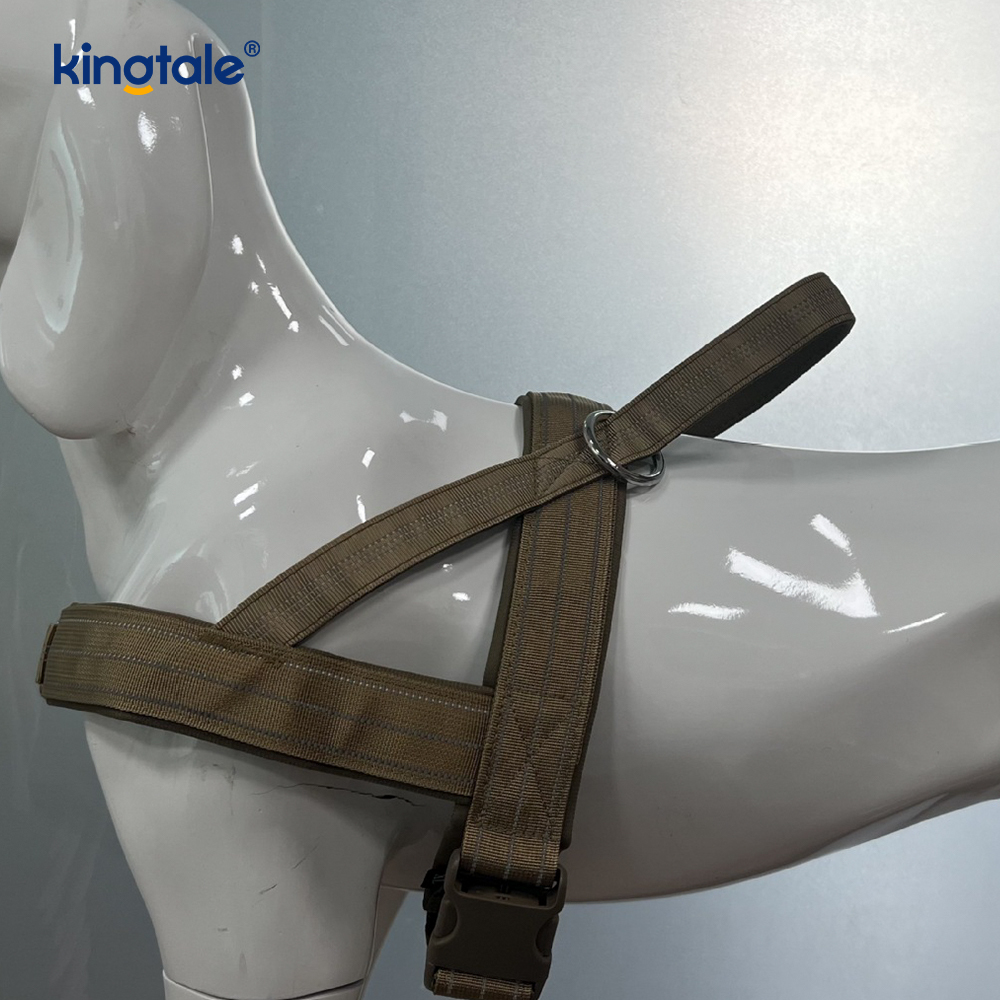 Malaking Tactical No Pull Breathable Adjustable Dog Harness Para sa Pagsasanay