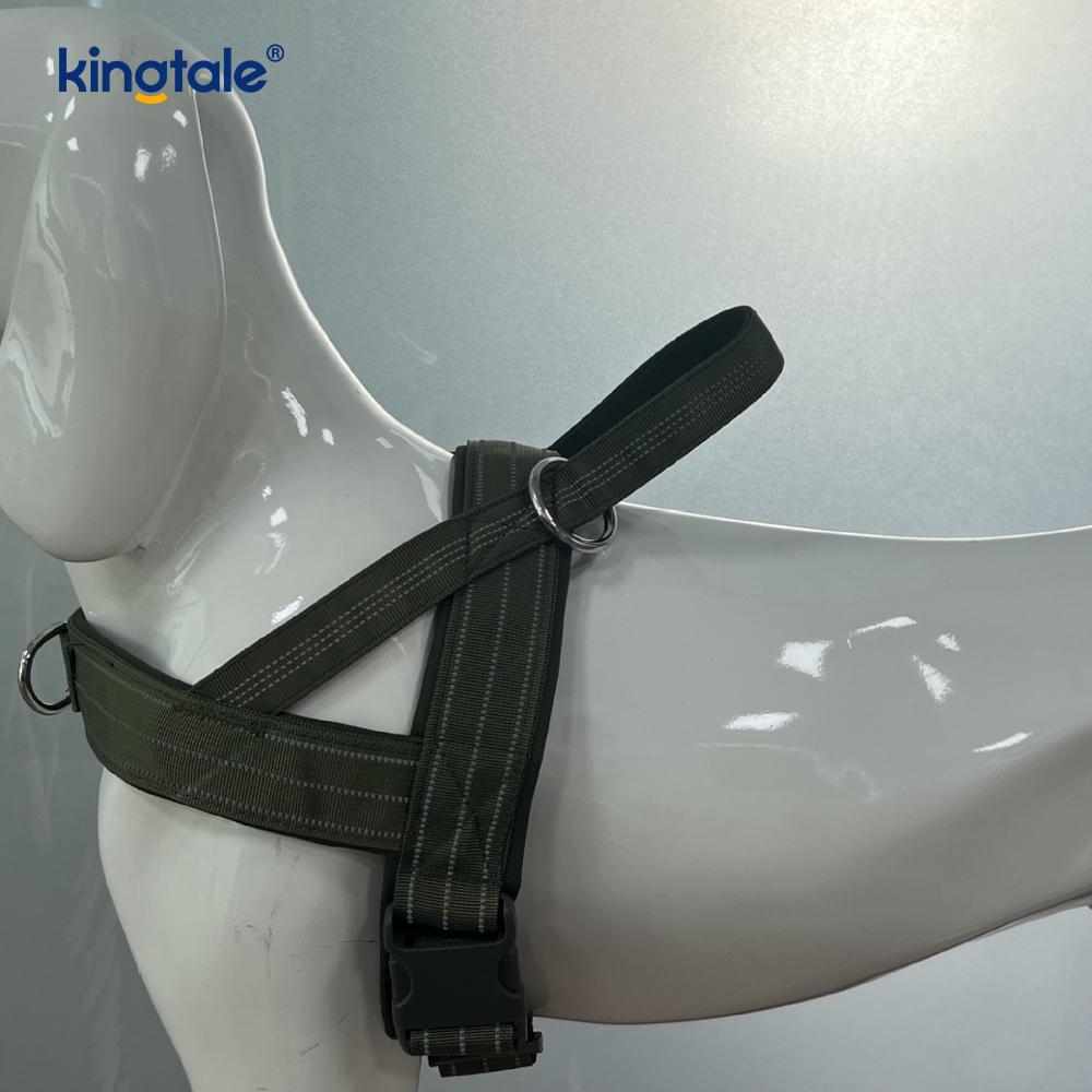 Malaking Tactical No Pull Breathable Adjustable Dog Harness Para sa Pagsasanay