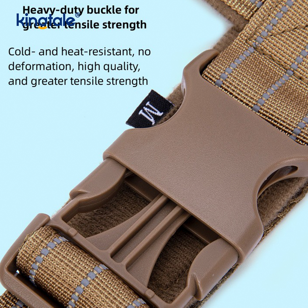 Malaking Tactical No Pull Breathable Adjustable Dog Harness Para sa Pagsasanay