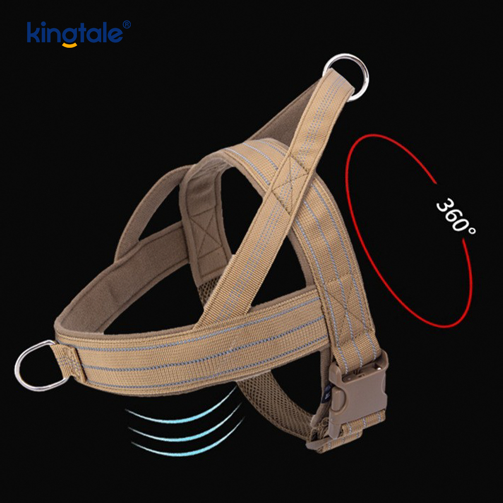 Malaking Tactical No Pull Breathable Adjustable Dog Harness Para sa Pagsasanay