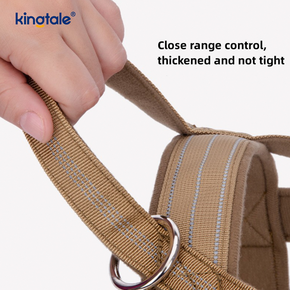 Malaking Tactical No Pull Breathable Adjustable Dog Harness Para sa Pagsasanay