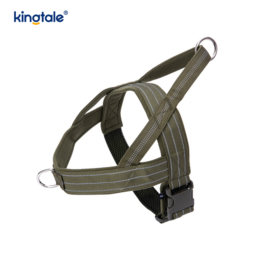 Malaking Tactical No Pull Breathable Adjustable Dog Harness Para sa Pagsasanay