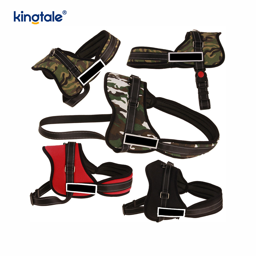 Walang Pull Buckle Service Dog Harness para sa Medium at Malaking Aso