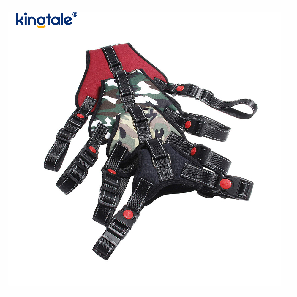 Walang Pull Buckle Service Dog Harness para sa Medium at Malaking Aso