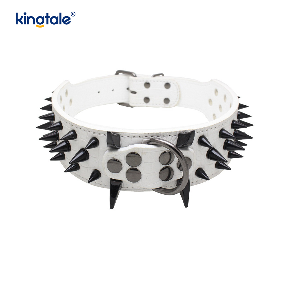Sharp Spiked Studded Dog Collar Mga Naka-istilong Leather Dog Collars