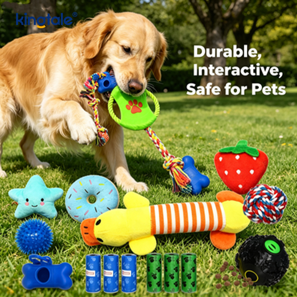 Matibay na Puppy Teething Sticks Cotton Rope Balls Pet Toy Set