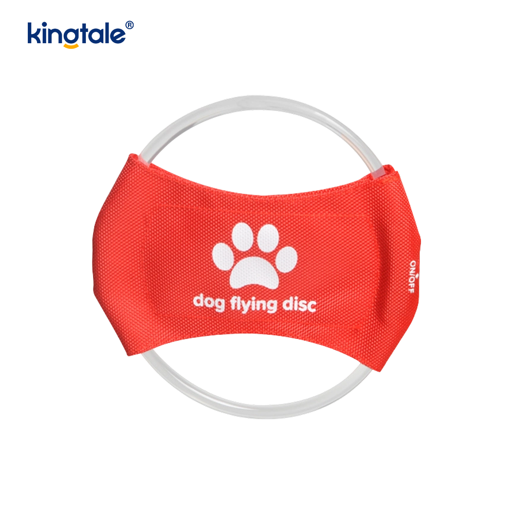 LED Rechargeable Light-Up Pet Frisbee Dog Training Toy