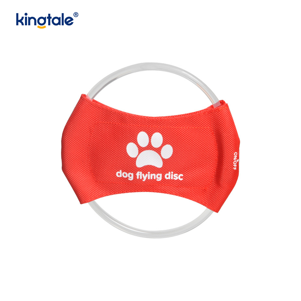 LED Rechargeable Light-Up Pet Frisbee Dog Training Toy
