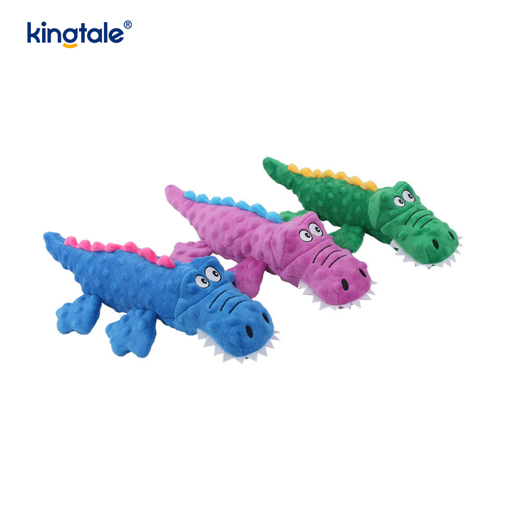 Crocodile Voice Plush Pet Chew Toy para sa Aso