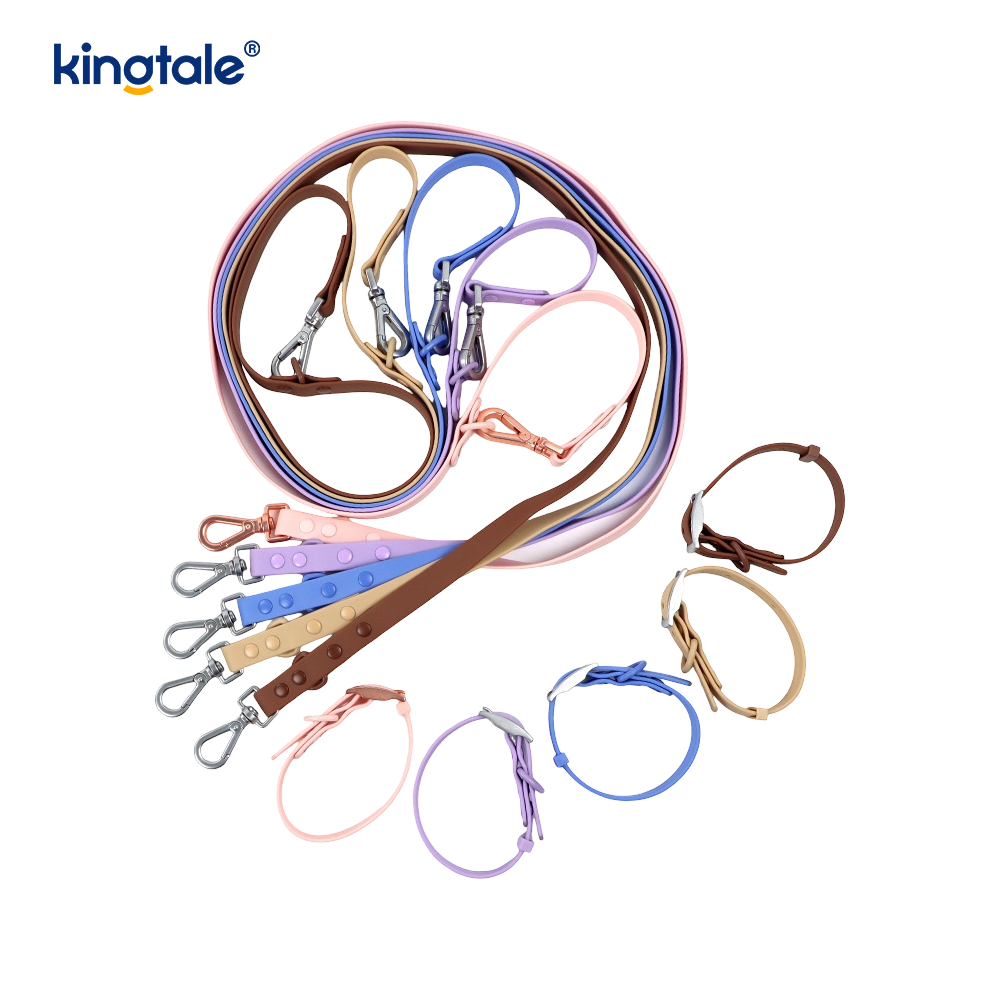 PVC-Coated Waterproof Abrasion-Resistant Dog Collars Leash