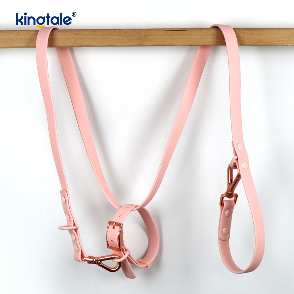 PVC-Coated Waterproof Abrasion-Resistant Dog Collars Leash