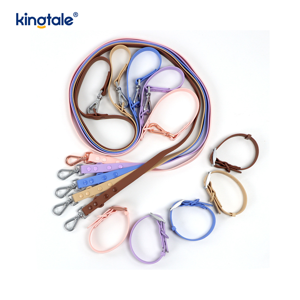 PVC-Coated Waterproof Abrasion-Resistant Dog Collars Leash