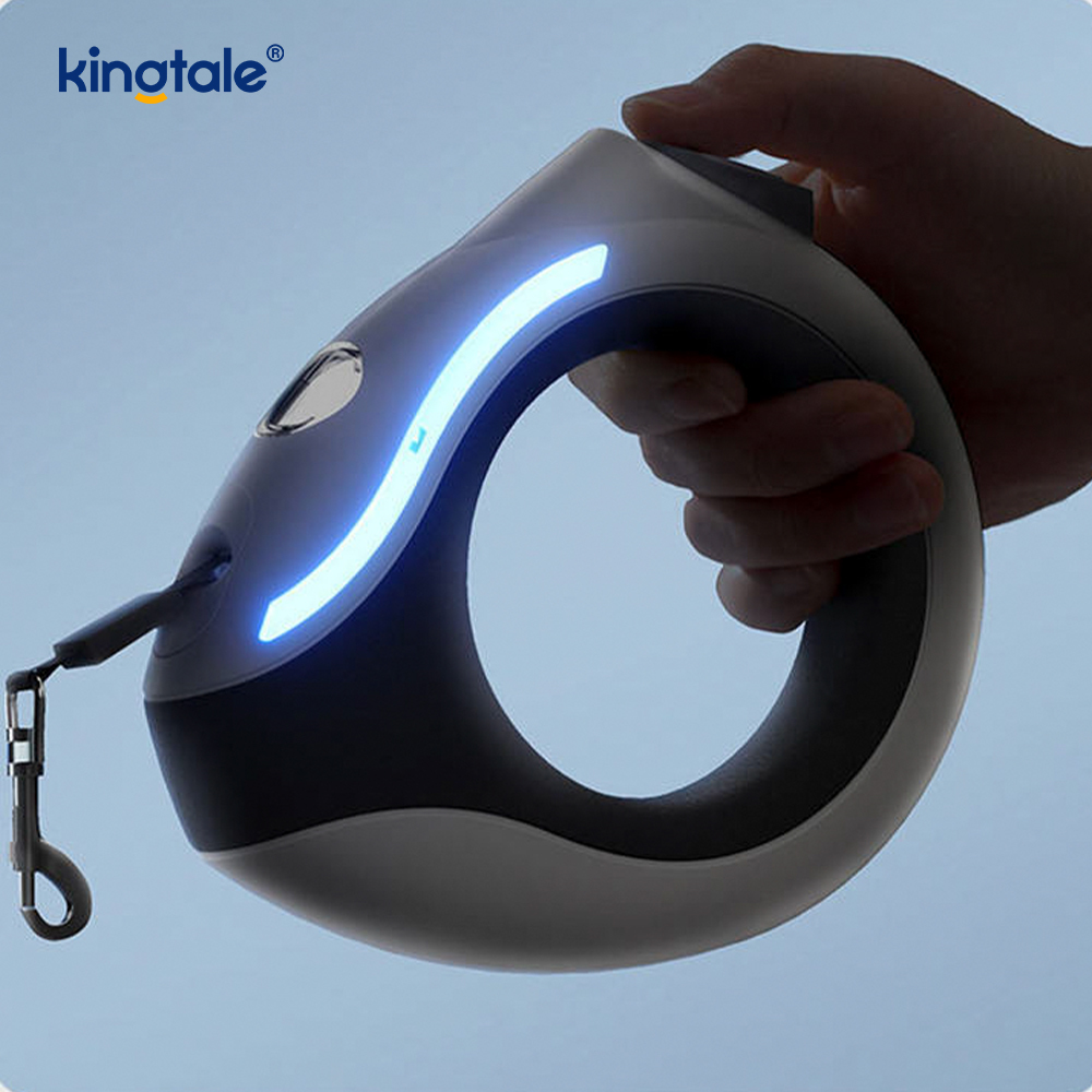One Button Break & Lock Heavy Duty No Tangle Retractable Dog Leash Dog Walking Leash para sa Mga Alagang Hayop
