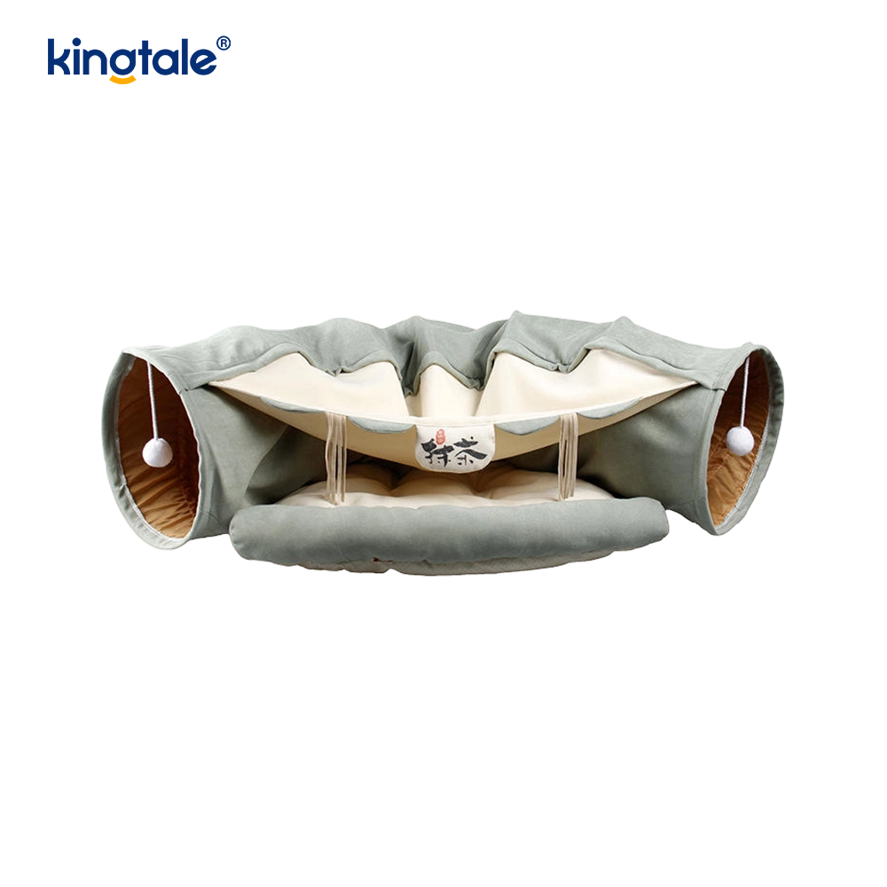 Collapsible Cat Play Tunnel Interactive Toy Maze Cat House Tunnels sa Loob