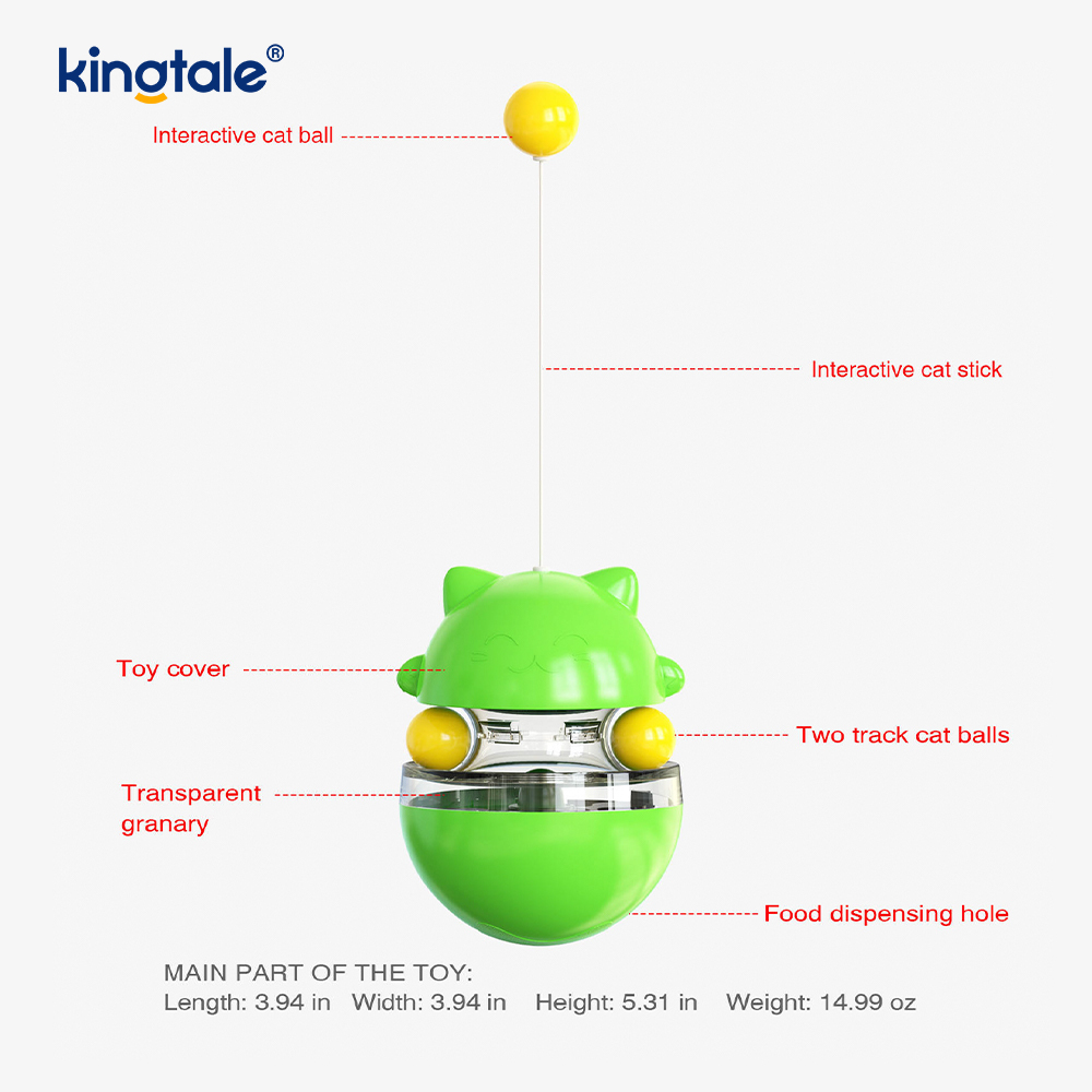 Interactive Cat Toy the Tumbler Teases the Cat and Missing the Ball Bagong Cat Toy