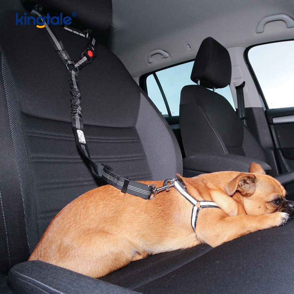 Matibay na Polyester Reflective Pet Car Seat Belt Leash Anti-Rush